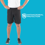 SG Edge Antimicrobial Quick Dry Men's 7inch Running Shorts, Black SG Edge Apparel