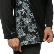 Men's SG Edge Black Camo Long Sleeve Half Zip Shirt SG Edge Apparel